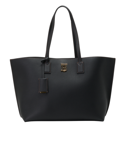 Monogram Tote, &pound;850, Handbags, Black, Leather, Front view
